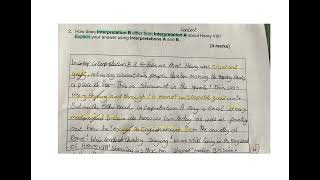 Henry VIII assessment feedback 2023