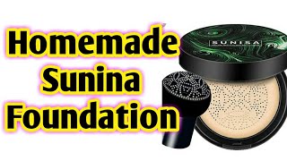 Homemade Sunina Foundation at home|DIY Sunina cream foundation|How to me Sunina Foundation at home