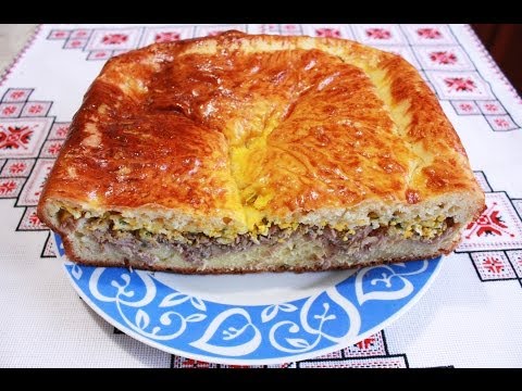 Видео рецепт Пирог с рыбным фаршем