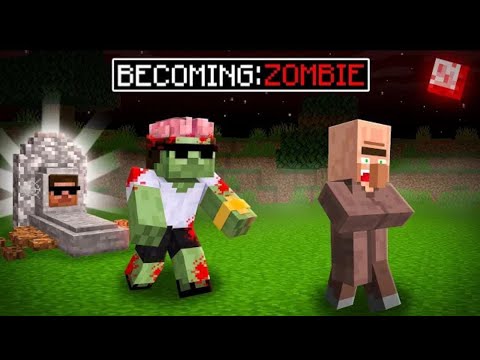 MINECRAFT BUT I BECAME A ZOMBIE!? - YouTube