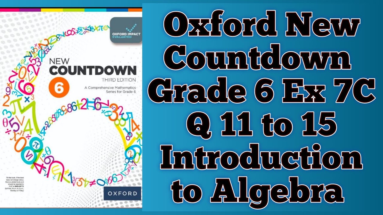 Oxford New Countdown || Grade 6 || Ex 7C Q 11 to 15 SOLVED Introduction ...