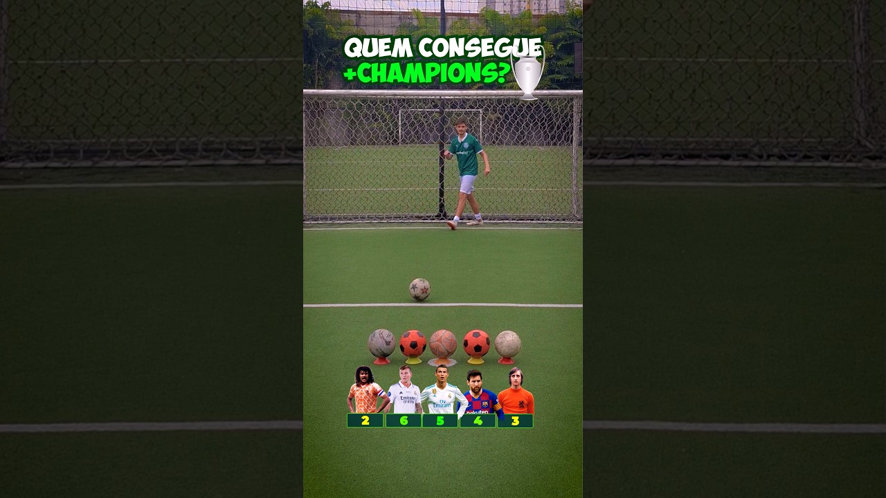 🏆 QUEM CONSEGUE MAIS TÍTULOS DE CHAMPIONS LEAGUE? #shorts #futebol #futcerto