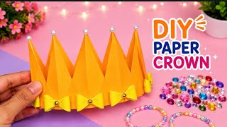 DIY Paper Crown 👑 Easy Paper Crown Craft Tutorial | Beautiful Handmade Crown #craft #paper #diy