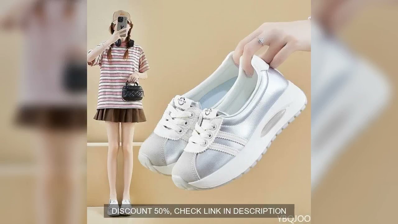 Spring Autumn Fashion Versatile Thick Soled Tall Low Cut Women's Single Shoes Casual Lazy Pine Cake