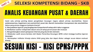 SOAL SKB CPNS/PPPK ANALIS KEUANGAN PUSAT DAN DAERAH PART 1