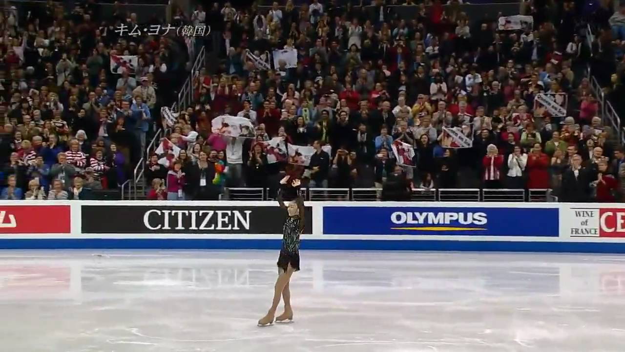 2009 Worlds Yuna Kim SP (French Commentary)
