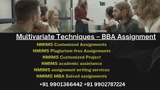 NMIMS Customized Multivariate Techniques – BBA Assignment