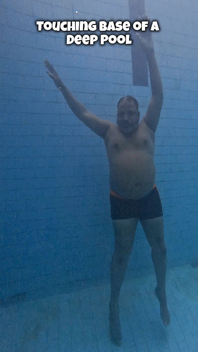 Touching the Base of a Deep Swimming Pool at 55  Age 🏊🏻 #swimming #swimmingtips #deepwater
