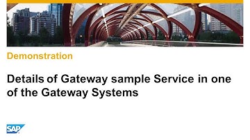 SAP Gateway Sample Service Tutorial