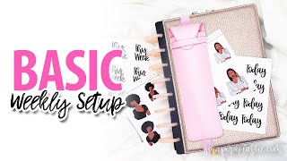 BASIC WEEKLY SETUP with NEW RELEASE Isis Ella Jewels Planner Stickers