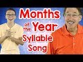 Months of the year syllable song   phonological awareness jack hartmann