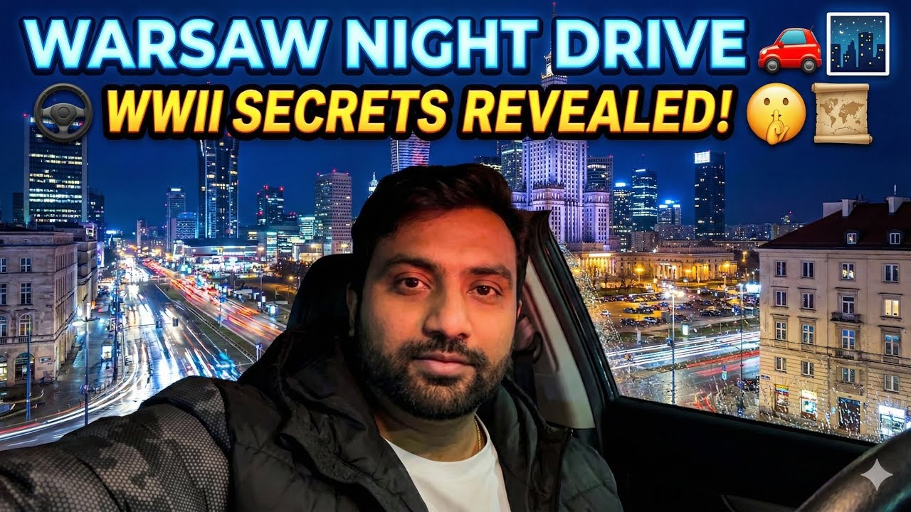 Daily vlog Dec3 | Night drive downtown warsaw || @europe_lo_nenu # ...