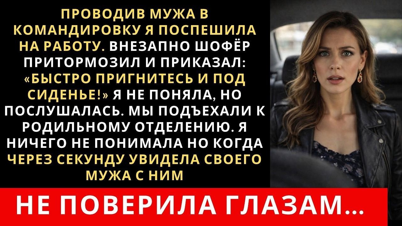 Проводив мужа я поспешила на работу  Внезапно шофёр приказал  «Быстро пригнитесь и под сиденье!»