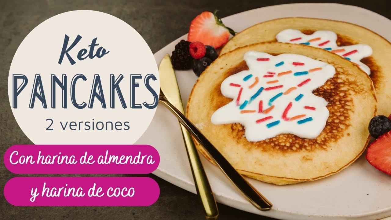 Keto pancakes Tortitas de harina de almendra o harina de coco YouTube