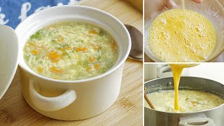 Egg Drop Soup with Vegetable  Dan Hua Tang