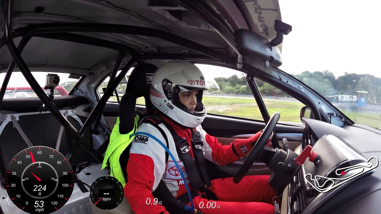 Rhian Ramos opening lap in Vios cup.