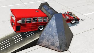 Cars vs Spinning Roller – BeamNG.Drive