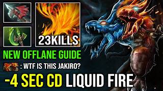 How to Offlane Jakiro with 4 Sec CD Liquid Fire Unlimited Burning DPS Parasma Max Range Dota 2