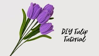 How to Make a Pipe Cleaner Tulip | Easy DIY Flower Craft Tutorial