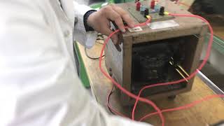 Short-Circuit Test on a Single-Phase Transformer