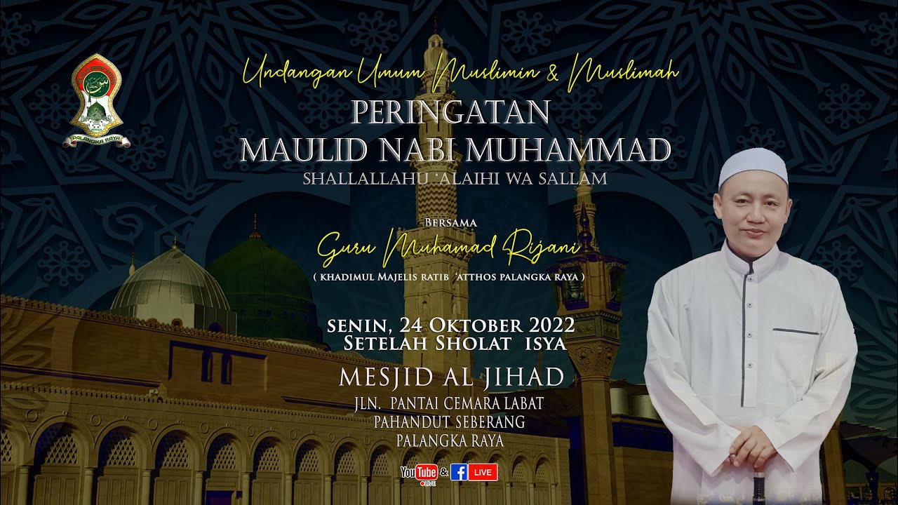 🔴[LIVE] PERINGATAN MAULID NABI MUHAMMAD SAW 1444 H DI MASJID AL JIHAD PAHANDUT SEBERANG
