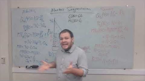 Lecture 20 Part 2: Market Segmentation and Indirect Price Discrimination