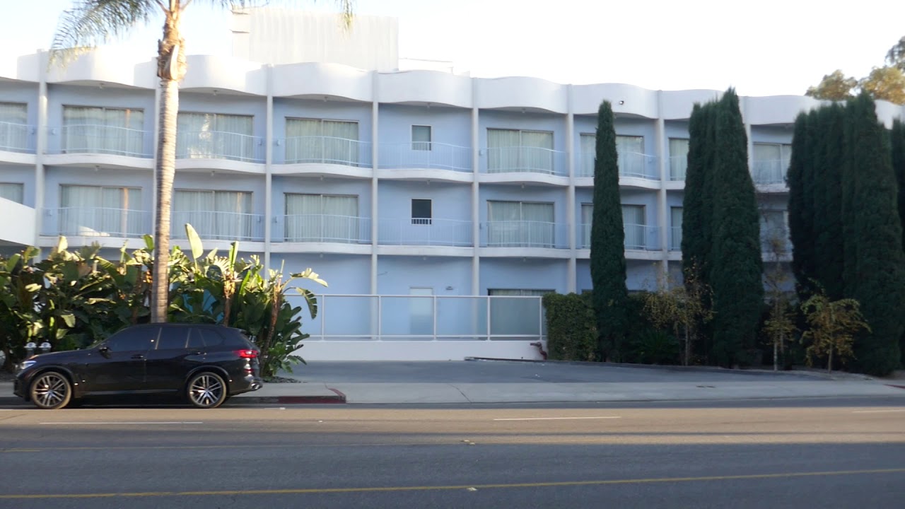 The Standard Hotel Sunset Blvd CLOSED Boarded Up Los Angeles California