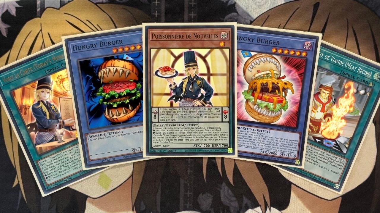 yugioh hamburger card WISU-EN041 - Hungry Burger - Collector's Rare Hamburger Recipe. My Hungry Burger Nouvelle Yugioh