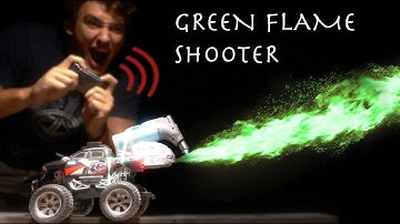 DIY $15 Mini RC Flame-shooter - Shoots Green Fire!!!