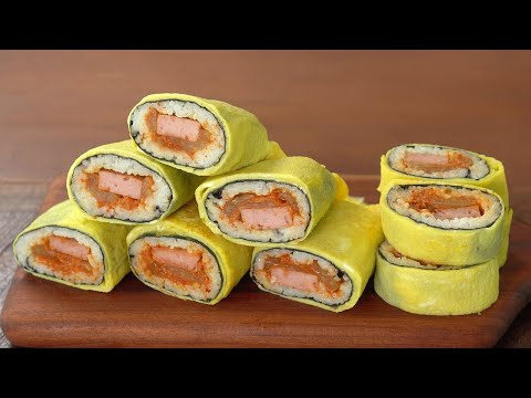 묵은지스팸김밥