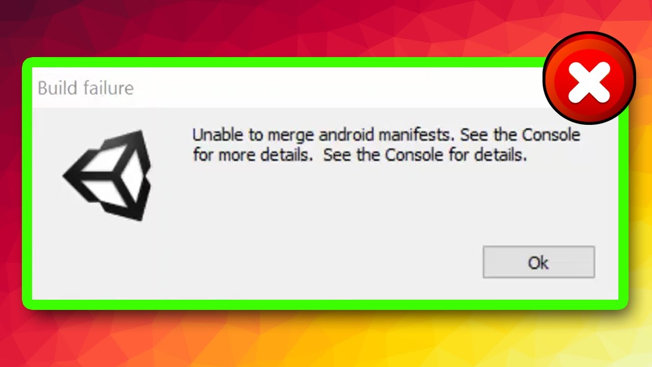 Unable. Merge Manifest Android.