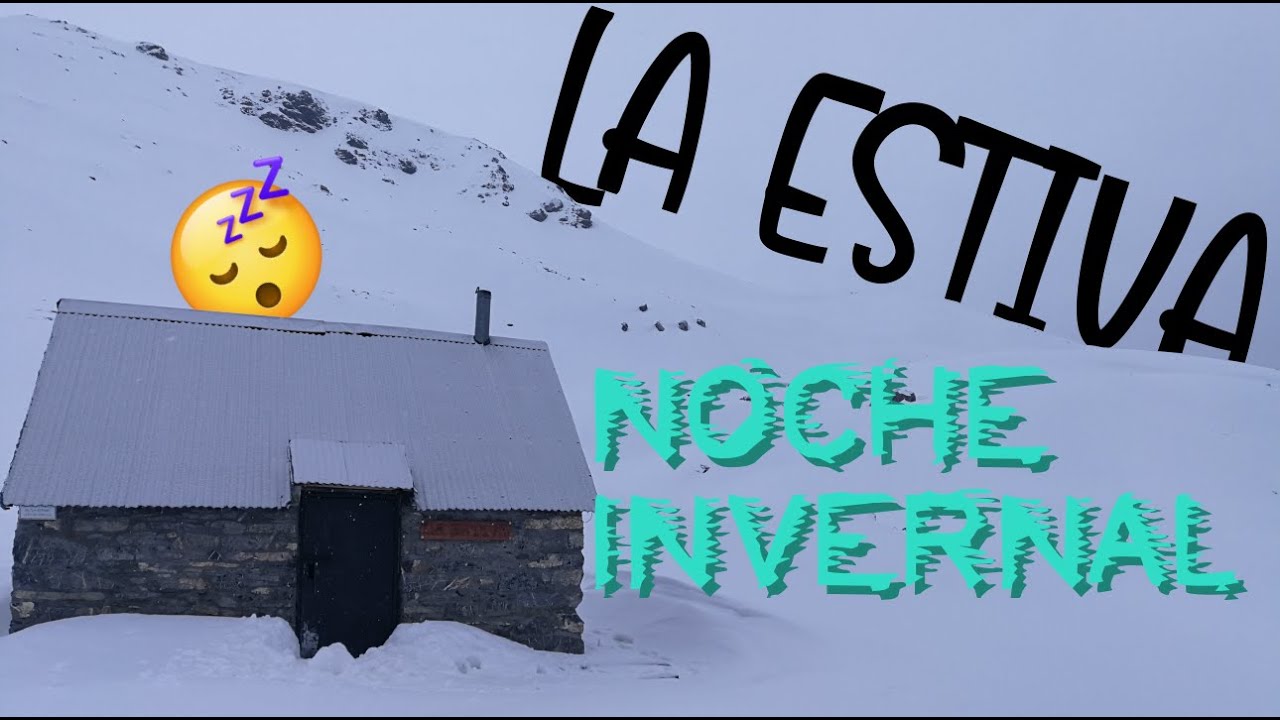 NOCHE INVERNAL en el REFUGIO LIBRE de LA ESTIVA | Valle de PINETA