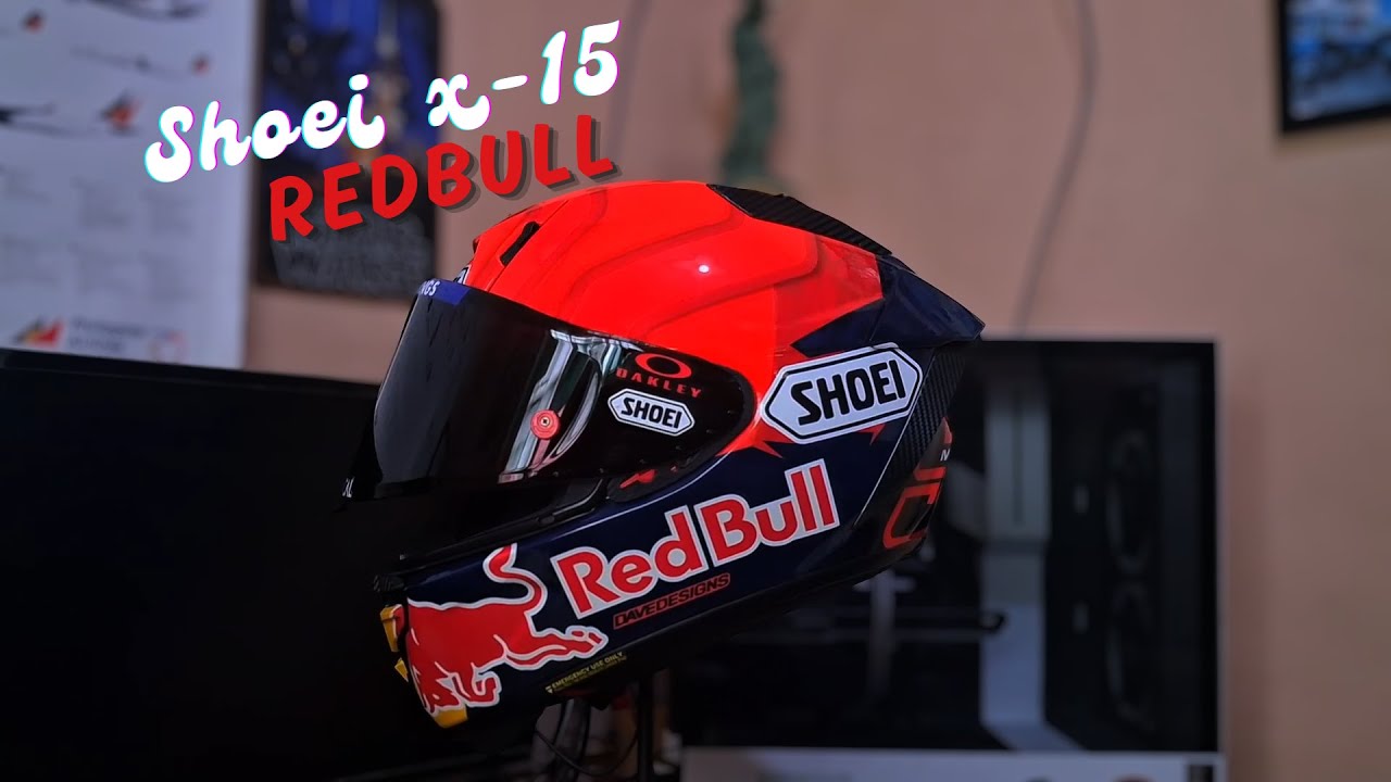 SHOEI X-fifteen マルケス7 Red Bull使用 Shoei X-15 Marquez 7 MotoGP Red Bull Design F/S: - YouTube