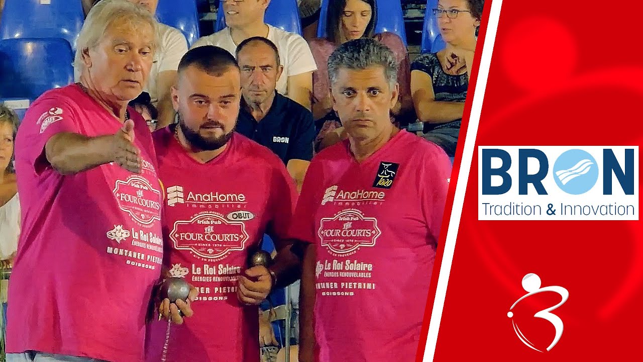 Miniature : Beau 16ème en soirée FOYOT vs MILEI : Bron, Supranational à pétanque triplette 2023