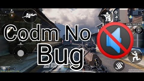 No Sound Bug on Codm Gameplay Settings Fixed