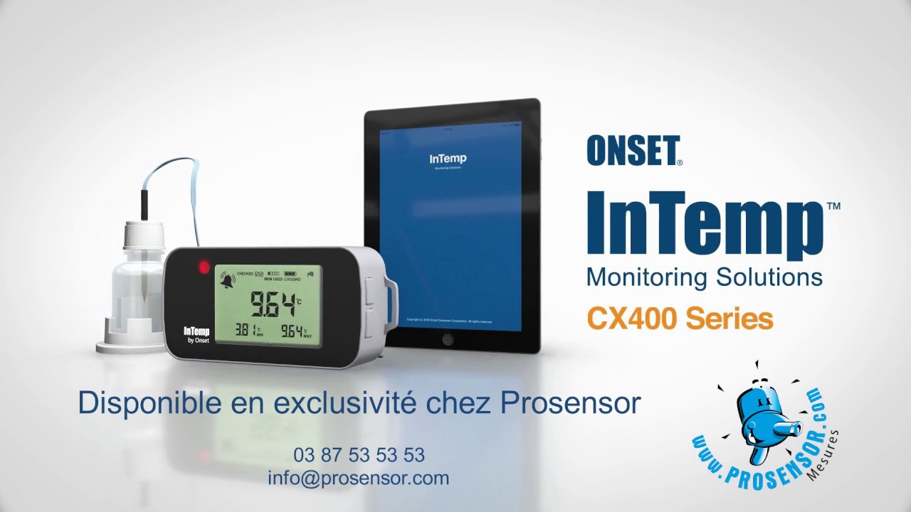 Capteur HOBO Onset W-CTD-01 (Conductivité, Température, Profondeur) - 9m - MX800 - Neuf
