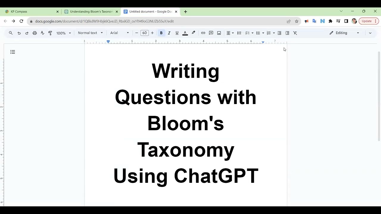 Using ChatGPT with Bloom's Taxonomy to Crafting Dynamic Questions