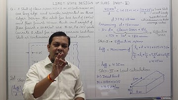 Limit State Design of Slabs Part-V I RCC I Civil Engineering I GATE I ESE I Neeraj Tiwari