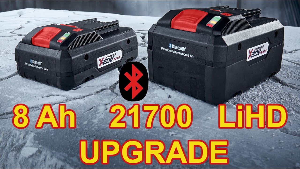 NEW 20V battery and charger: 21700 8 Ah Bluetooth Performance YouTube