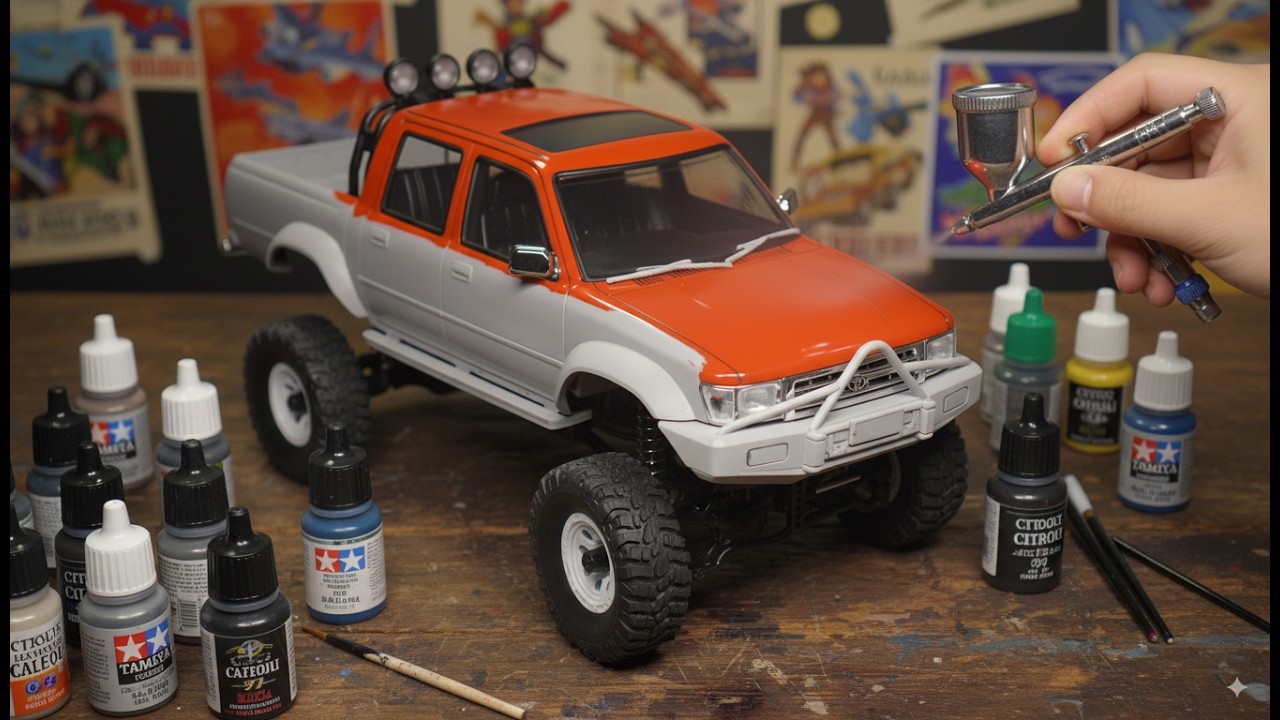 How to paint RC hard body / feat WPL-C64-1 Crawler