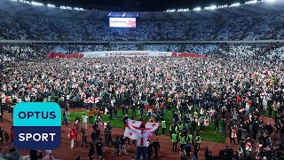 SCENES: Georgia fans storm pitch after qualifying for first tournament and knocking out Greece