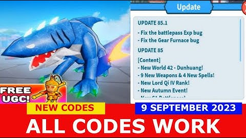NEW UPDATE CODES *UPD 85* [UPD+Free UGC] Weapon Fighting Simulator ROBLOX |ALL CODES| 9 Sept 2023