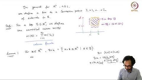 Elementary Sets and Elementary measure - Part 1