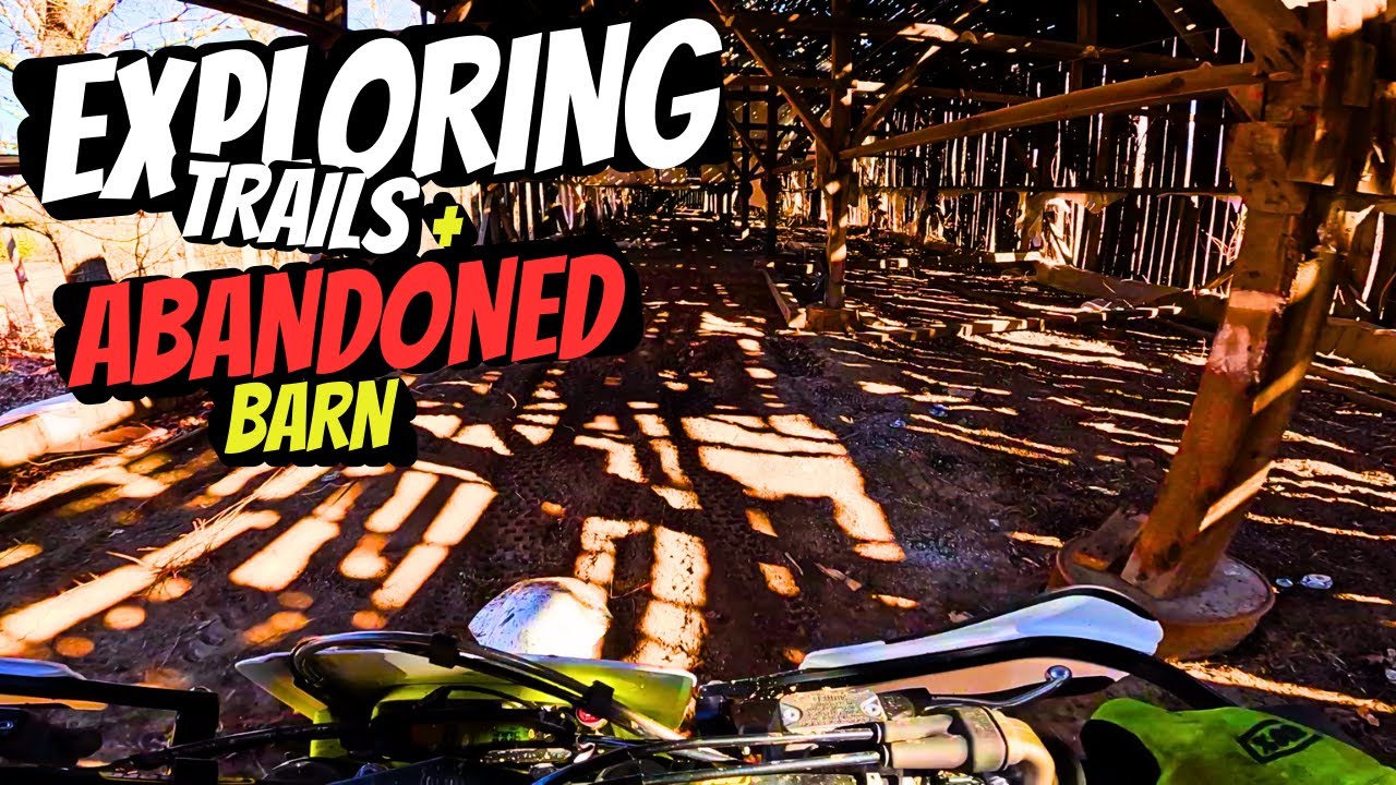Exploring trails and found an abandoned barn - YouTube