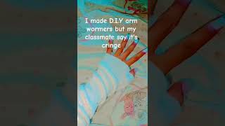 I can't text normally bc of my fake nails #fyp #diy *armwarmer