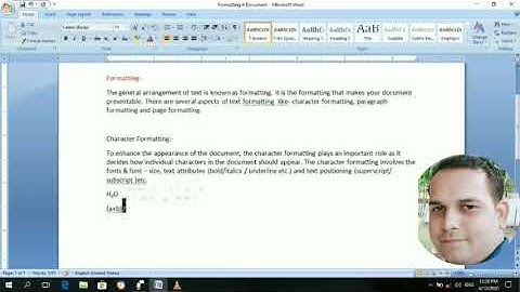 Character Formatting in MS Word | Class- IX | X | Mr. Bhanu Pandey | St. Peter Sr. Sec. School