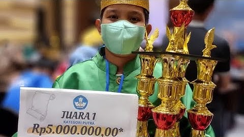 Juara 1 Lomba Pidato Bugis (putra) Tingkat Provinsi Sulsel