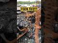 Burning Up #shorts Horrible Truck Fire Found In Wrecking, Bone, Salvage Yard