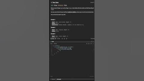 LeetCode Problem 1: Two Sum | Quick Solution