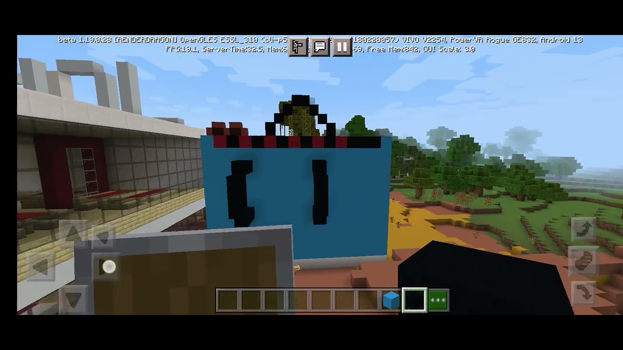 am building backpack house in minecraft - YouTube